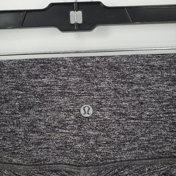 Lululemon Heathered Black 28" Wunder Under High Rise Tight Leggings 8 - Picture 7 of 10